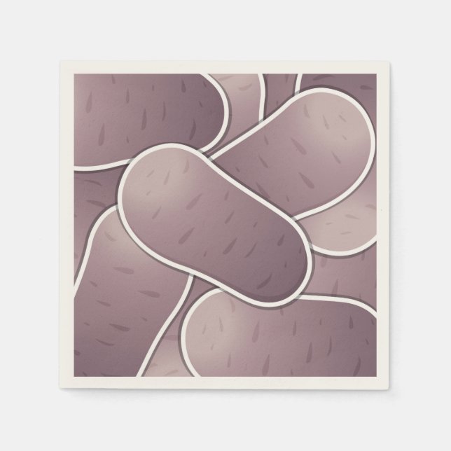 Guardanapo De Papel Batata azul-funga (Frente)