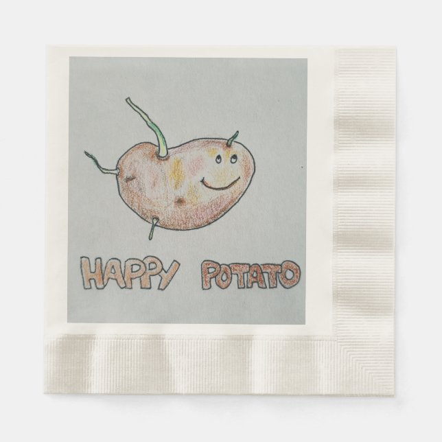 Guardanapo de papel Batata Feliz (Frente)