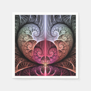 Guardanapo De Papel Batimento cardíaco, Arte fractal de fantasia surre