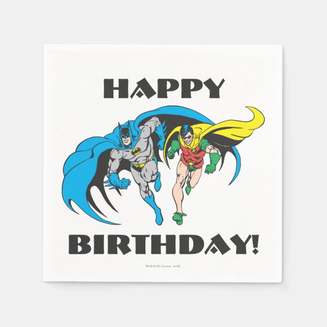 Guardanapo De Papel Batman e Robin (Frente)