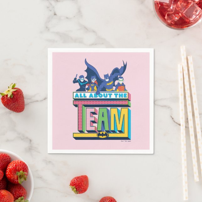 Guardanapo De Papel Batman | Toda A Equipe (Insitu)