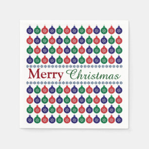 Guardanapo De Papel Bauble Pattern Christmas