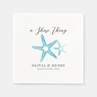 Guardanapo De Papel Beach Wedding "A Shore Thing" Starfish