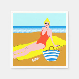 Guardanapo De Papel Beachy Keen - Amarelo