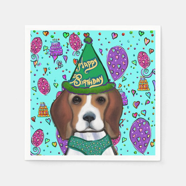 GUARDANAPO DE PAPEL BEAGLE  (Frente)