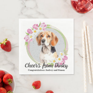 Guardanapo De Papel Beagle Dog Pet Wedding Napkins com Cães Foto