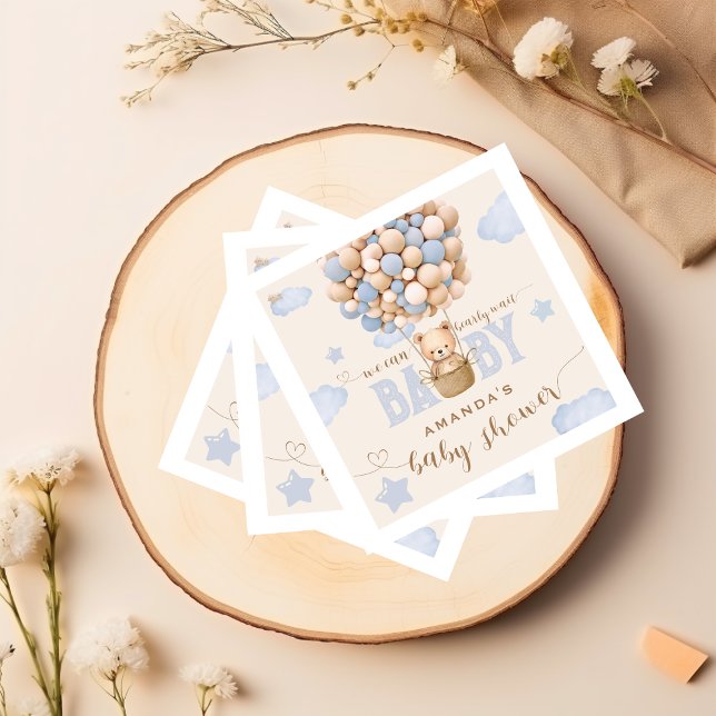 Guardanapo De Papel Bear Balões Esperam Chá (Criador carregado)