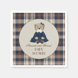 Guardanapo De Papel Bear Luxury Girl Baby Shower 