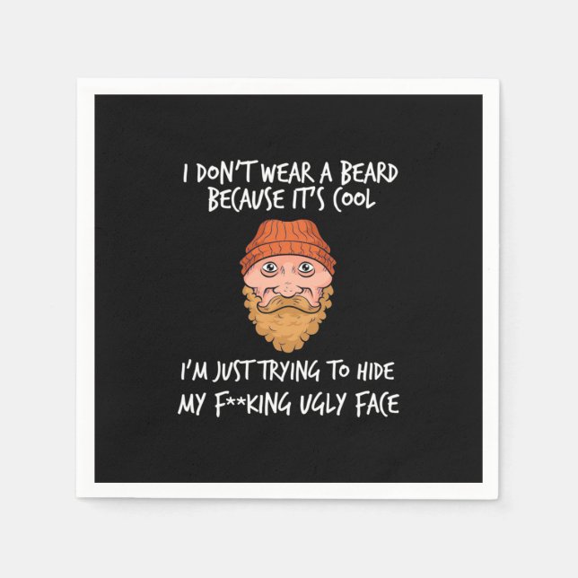 Guardanapo De Papel Beard É Legal (Frente)