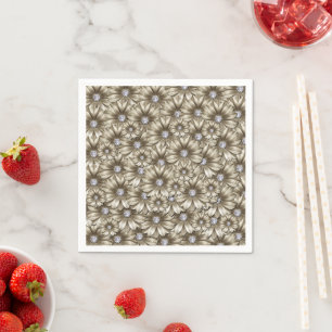Guardanapo De Papel Beautiful Diamond Flowers Napkins