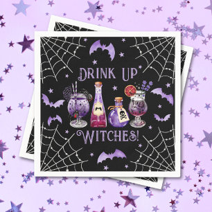Guardanapo De Papel Beba bruxas, coquetéis e fantasias Halloween