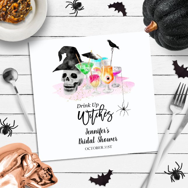 Guardanapo De Papel Beba Whitches Chá de panela de Halloween Napkins (Criador carregado)
