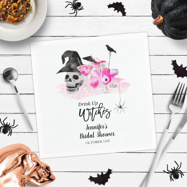 Guardanapo De Papel Beba Whitches Chá de panela de Halloween Napkins (Criador carregado)