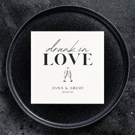 Guardanapo De Papel Bebado no Chá de panela de Casamento do Amor