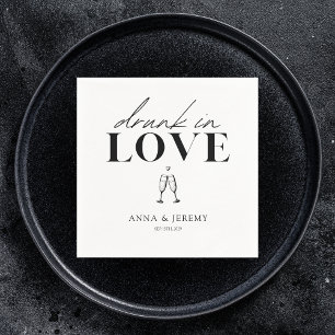 Guardanapo De Papel Bebado no Chá de panela de Casamento do Amor