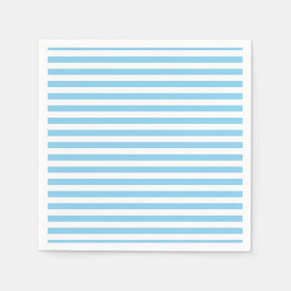 Guardanapo De Papel Bebê Azul e Branco Médio Horiz. Papel de stripes