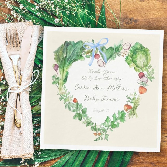 Guardanapo De Papel Bebê Cultivado Localmente No Caminho Do Chá de fra (Criador carregado)