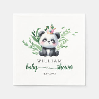Guardanapo De Papel Bebê de Urso Panda Fofo Chuveiro de Água Colorida