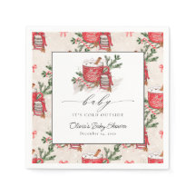 Bebê É Frio Fora do Chá de fraldas de inverno