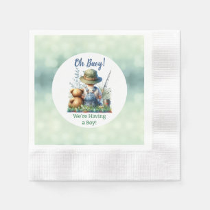 Guardanapo De Papel Bebê e Urso de Teddy Chá de fraldas
