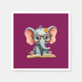 Guardanapo De Papel Bebê Elefante Sábio