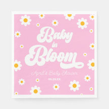 Bebê Em Blogue Flor Flor Chá de fraldas Rosa