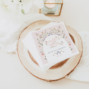 Guardanapo De Papel Bebê em Blogueiro Vestido Chá de fraldas Rosa