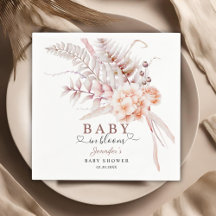 Bebê em Flor | Chás de Bebê Floral Primavera Bege