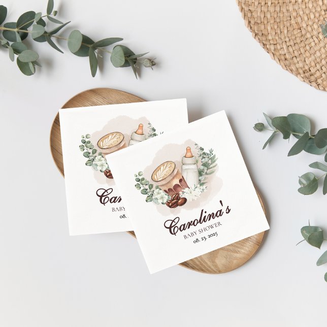 Guardanapo De Papel Bebê está criando verde Chá de fraldas de café (Criador carregado)