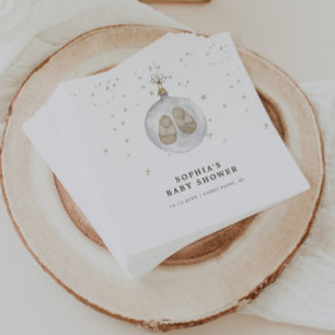 Guardanapo De Papel Bebê está frio fora do Chá de fraldas de inverno