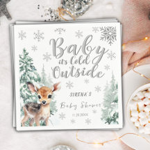 Bebê está frio lá fora | Chás de Bebê Fawn de Inve