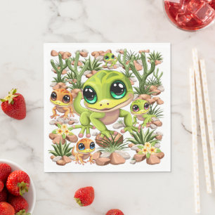 Guardanapo De Papel Bebê Geckos Personagens de desenho animados