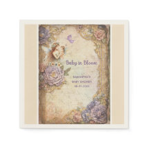 Bebê no Bloom chá de fraldas