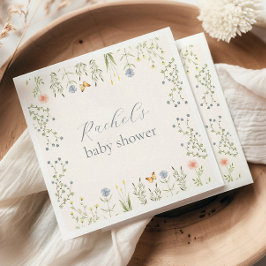 Guardanapo De Papel Bebê no Bloom Floral Chá de fraldas Napkin