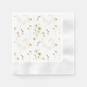 Guardanapo De Papel Bebê no Bloom Wildflower Elegant Boho Chá de frald