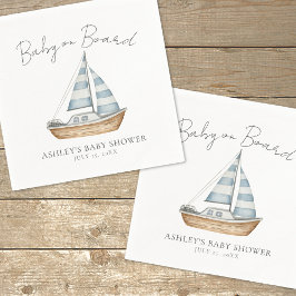 Guardanapo De Papel Bebê No Chá de fraldas Náutico Conselho