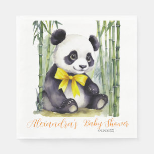 Guardanapo De Papel Bebê Panda Gênero Chá de fraldas Neutro