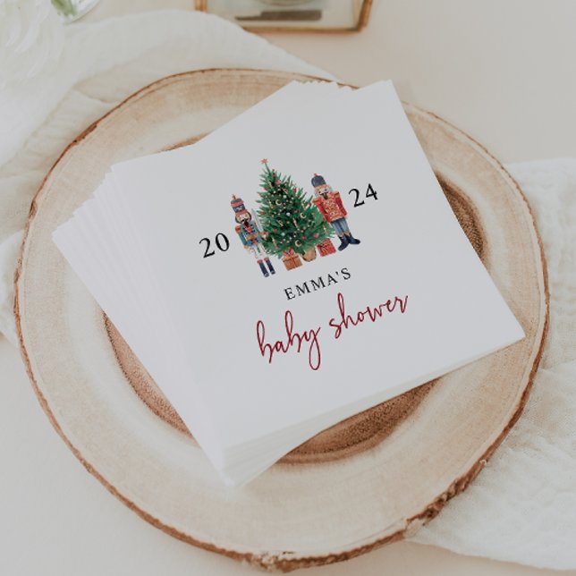 Guardanapo De Papel Bebê Quebra-Nozes (Nutcracker Baby Shower Napkins by Painted Paperie)