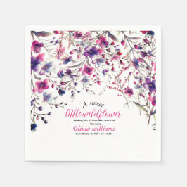 Guardanapo De Papel Bebê rosa-rosa doce moderno