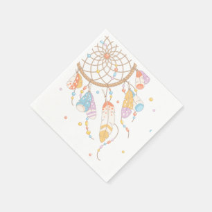 Guardanapo De Papel Bebê tribal de Dreamcatcher Boho