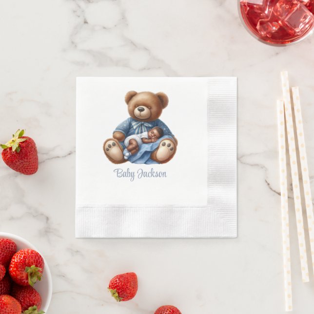 Guardanapo De Papel Bebê Urso Menino dos Sonhos (Insitu)