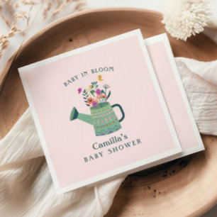 Guardanapo De Papel Bebê verde rosa no papel de Chá de fraldas de sa
