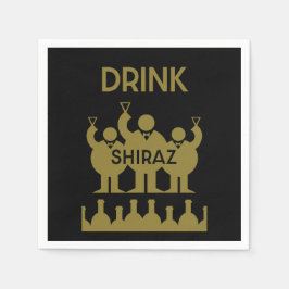 Guardanapo De Papel Bebedores de Vinho Shiraz