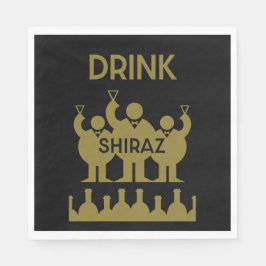 Guardanapo De Papel Bebedores de Vinho Shiraz