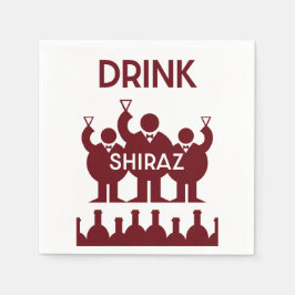 Guardanapo De Papel Bebedores de Vinho Shiraz