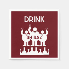 Guardanapo De Papel Bebedores de Vinho Shiraz