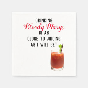 Guardanapo De Papel Bebendo Bloody Marys