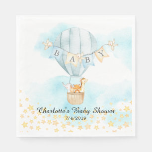 Guardanapo De Papel Bebês Animais de Ar Quente Papel Chá Balão de Ar N