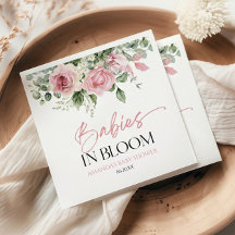 Bebês No Chá de fraldas De Gêmeas Florais Rosa Ros