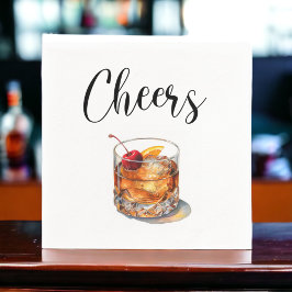 Guardanapo De Papel Bebida de Cocktail Old Fashioned
